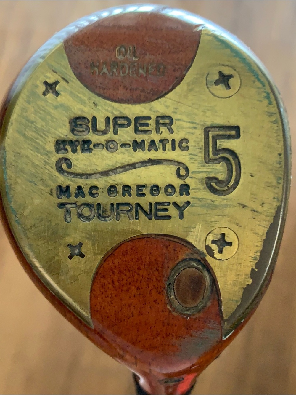 VTG GOLF CLUBS SUPER EYE-O- MATIC MACGREGOR TOURNEY WOODS PERSIMMON STEEL SHAFT - Picture 8 of 16